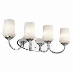 Best deal 😀 Transitional Kichler Aubrey 45571L18 Bathroom Vanity Light 😍