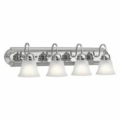 Coupon 😉 Transitional Kichler 4 Light Bathroom Vanity Light 🔥