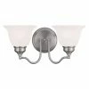 Best deal ❤️ Livex Lighting Traditional Livex Essex 1352-91 2-Light Bath Light In Brushed Nickel 👍 -Vaxcel Shop masterLXL1724