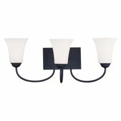 Coupon 👍 Livex Lighting Transitional Livex Ridgedale 6483-04 3-Light Bath Light In Black 🥰