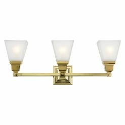 Coupon π Traditional Livex Lighting Mission 1033 3 Light Bathroom Vanity Light π―