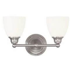 Top 10 😉 Traditional Livex Lighting Somerville 13662 2 Light Bathroom Vanity Light 🎁