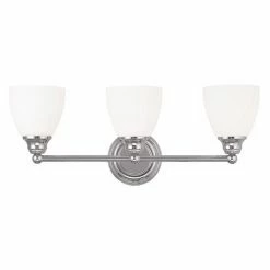 Outlet 👍 Traditional Livex Lighting Somerville 13663 3 Light Bathroom Vanity Light 🛒