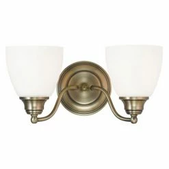Flash Sale 🥰 Traditional Livex Lighting Somerville 13672 2 Light Bathroom Vanity Light 🧨