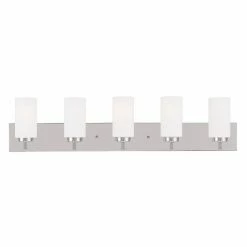 Buy ✔️ Modern / Contemporary Livex Lighting West Lake 16375 5 Light Bathroom Vanity Light 🤩