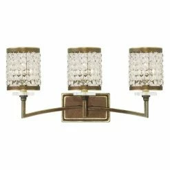 Hot Sale 🔥 Glam Livex Lighting Grammercy 50563 3 Light Bathroom Vanity Light ⌛