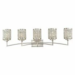 Top 10 👏 Glam Livex Lighting Grammercy 50565 5 Light Bathroom Vanity Light 🛒