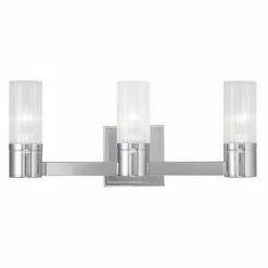 Brand new ✨ Modern / Contemporary Livex Lighting Midtown 50683 3 Light Bathroom Vanity Light 💯