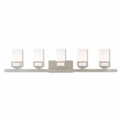 New 😍 Modern / Contemporary Livex Lighting Harding 5 Light Bathroom Vanity Light ✔️