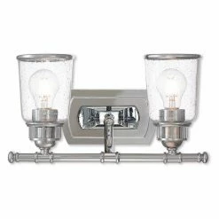 Best reviews of 💯 Transitional Livex Lighting Lawrenceville 2 Light Bathroom Vanity Light ✔️