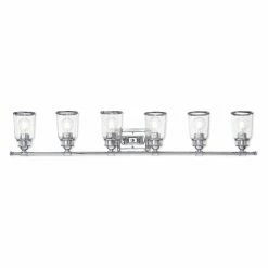 Best deal ✨ Transitional Livex Lighting Lawrenceville 6 Light Bathroom Vanity Light 🔥