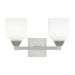 Cheap ⭐ Bathroom Vanity Lights Livex Lighting Aragon 2 Light Bath Vanity Light 🧨