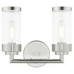 Outlet ⌛ Transitional Livex Lighting Hillcrest 2 Light Bathroom Vanity Light ✨