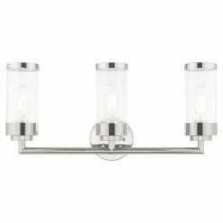 New ✔️ Transitional Livex Lighting Hillcrest 3 Light Bathroom Vanity Light 🔔
