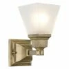 Wholesale 👍 Livex Lighting Traditional Livex Mission 1031-01 Bath Vanity 9.5H In. - Antique Brass ❤️ -Vaxcel Shop masterLXL524