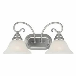 Best Pirce 😍 Livex Lighting Traditional Livex Coronado 6102-91 Vanity Light - Brushed Nickel - 18.5W In. ❤️