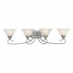 Buy ⌛ Livex Lighting Traditional Livex Coronado 6104-91 Vanity Light - Brushed Nickel - 36.25W In. 😍