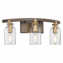 Flash Sale 🎉 Industrial Minka Lavery Morrow 3553-588 Bathroom Vanity Light 🎁
