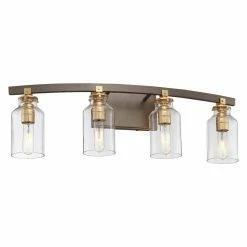Deals 🛒 Industrial Minka Lavery Morrow 3554-588 Bathroom Vanity Light ✔️