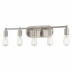 Best Sale ❤️ Industrial Minka Lavery Downtown Edison 5136-84 Bathroom Vanity Light 🎉