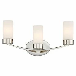 Brand new 😀 Transitional Nuvo Denver 3 Light Bathroom Vanity Light ⌛