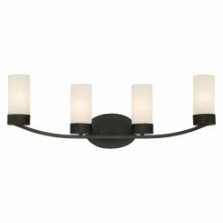 Cheap ❤️ Transitional Nuvo Denver 4 Light Bathroom Vanity Light 🛒