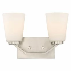 Cheap ⌛ Transitional Nuvo Nome 2 Light Bathroom Vanity Light 🔔