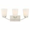 Flash Sale 👏 Transitional Nuvo Nome 3 Light Bathroom Vanity Light 😀 -Vaxcel Shop masterNVO1599