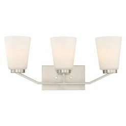 Flash Sale 👏 Transitional Nuvo Nome 3 Light Bathroom Vanity Light 😀