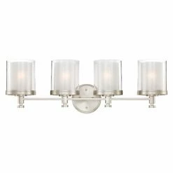 Top 10 🤩 Transitional Nuvo Decker 60/4644 4-Light Vanity - 29.75W In. - Brushed Nickel ⭐