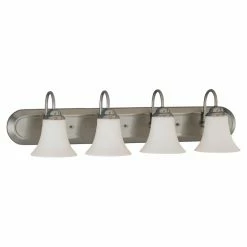 Deals ❤️ Transitional Nuvo 60/1 Dupont 4 Light Bathroom Vanity Light 👍