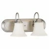 Wholesale 🤩 Transitional Nuvo 60/18 Dupont 2 Light Bathroom Vanity Light 🛒 -Vaxcel Shop masterNVO721