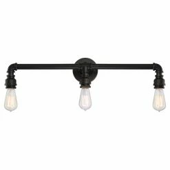 Brand new ⭐ Industrial Nuvo Iron 60/5793 Bathroom Vanity Light 🔔