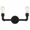 New 🎁 Industrial Nuvo Iron 60/5792 Bathroom Vanity Light 🎁 -Vaxcel Shop masterNVO745