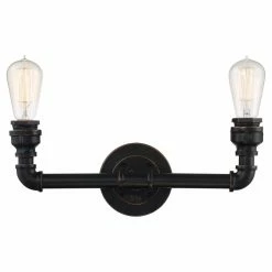 New 🎁 Industrial Nuvo Iron 60/5792 Bathroom Vanity Light 🎁