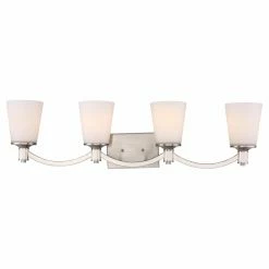 Brand new 👏 Transitional Nuvo 60/5 Laguna 4 Light Bathroom Vanity Light 🤩