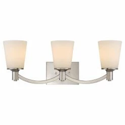 Cheapest 🛒 Transitional Nuvo 60/5 Laguna 3 Light Bathroom Vanity Light 🎁