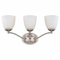 New 😉 Transitional Nuvo 60/5 Patton 3 Light Bathroom Vanity Light 🔔