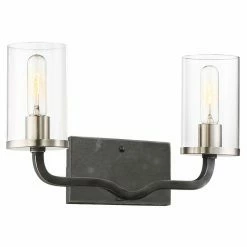 Promo 😀 Industrial Nuvo Sherwood 60/6122 Bathroom Vanity Light 🧨