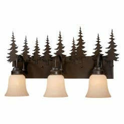 Top 10 ⭐ Rustic / Southwestern Vaxcel Yosemite 3-Light Vanity - 24.62W In. Burnished Bronze 😀