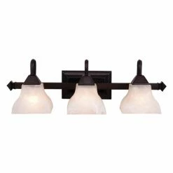 Discount ✔️ Industrial Vaxcel Lighting Cardiff VL26303OBB 3 Light Bathroom Vanity Light 🔥