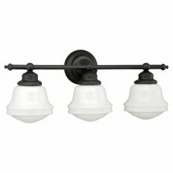 Promo ❤️ Industrial Vaxcel Huntley W017 3 Light Bathroom Vanity Light ✔️