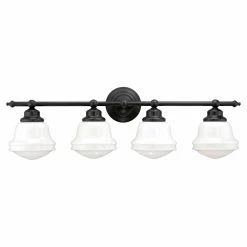 Flash Sale 🔔 Industrial Vaxcel Huntley W017 4 Light Bathroom Vanity Light 🥰