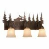 Promo 🔥 Rustic / Southwestern Vaxcel Yellowstone Bathroom Wall Light - 24W In. Burnished Bronze 💯 -Vaxcel Shop masterOSL377
