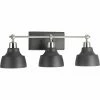 Brand new 🛒 Transitional Progress Lighting Bramlett 3 Light Bathroom Vanity Light 👏 2 Brand new 🛒 Transitional Progress Lighting Bramlett 3 Light Bathroom Vanity Light 👏 -Vaxcel Shop masterPROR031