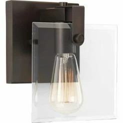Discount 🛒 Modern / Contemporary Progress Lighting Glayse Bathroom Sconce 🔥