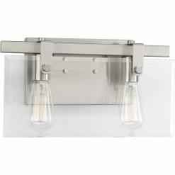 Coupon ✨ Bathroom Vanity Lights Progress Lighting Glayse 2 Light Bathroom Vanity Light 🔔
