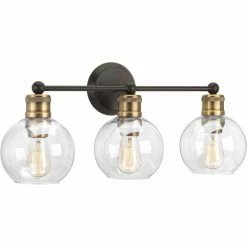 Deals 🛒 Transitional Progress Lighting Hansford 3 Light Bathroom Vanity Light 🧨