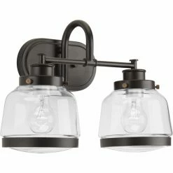 Cheap 🤩 Transitional Progress Lighting Judson 2 Light Bathroom Vanity Light 🥰