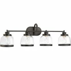 Deals 😀 Transitional Progress Lighting Judson 4 Light Bathroom Vanity Light 😀